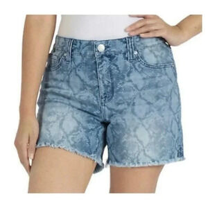 NWT Seven7 Python Indigo Weekend Denim Shorts in Size 16